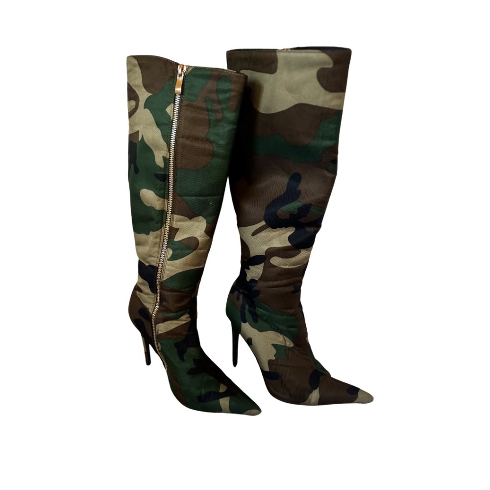 Tall Army Fatigue Boots